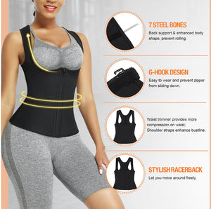 Neoprene Boned Sauna Vest